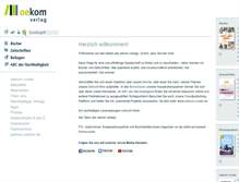Tablet Screenshot of oekom.de